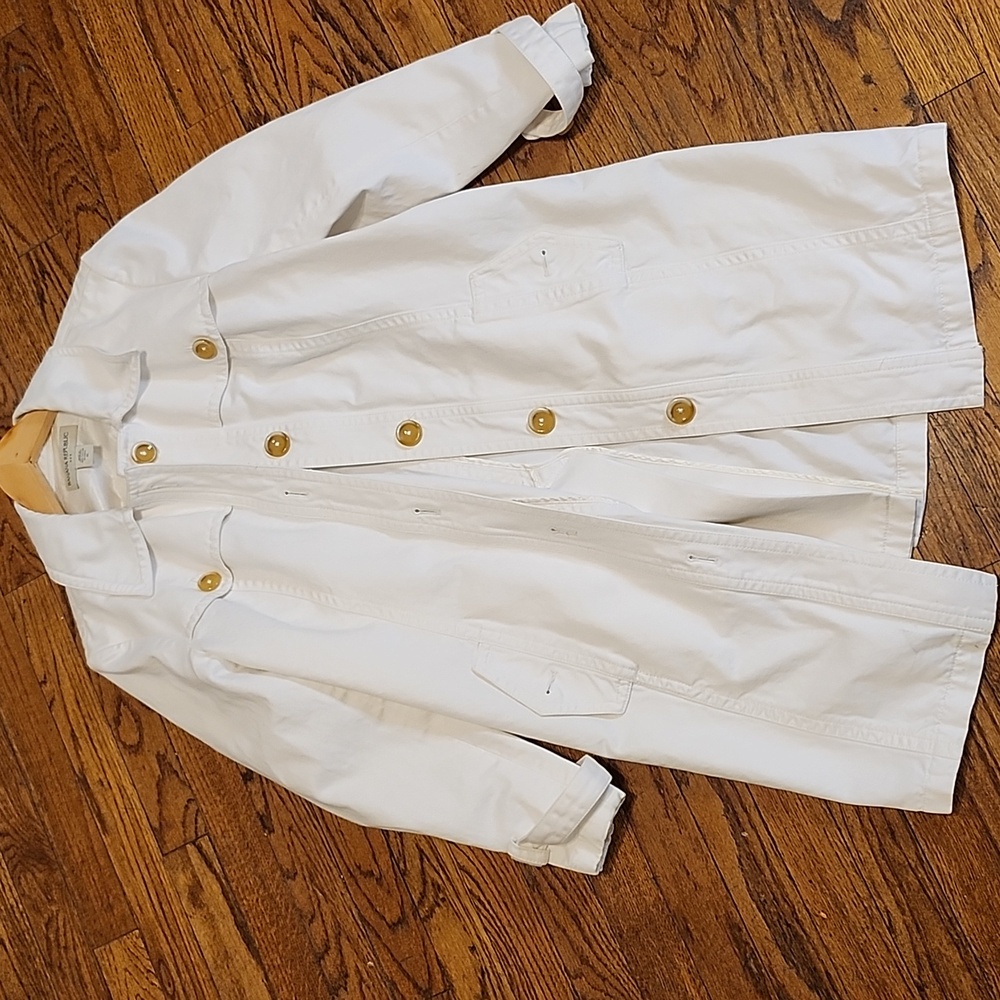Banana Republic Cream Trench Coat Size Xl